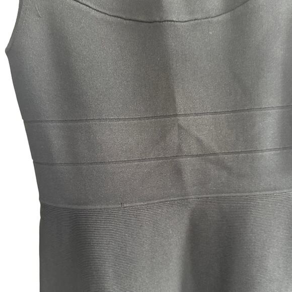 Eliza J Black Mesh Upper Short Sleeve Fit & Flare Classic Dress Women Sz M - Picture 3 of 8